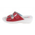 Odpružená zdravotná obuv MED15 - Červená (Biela podrážka)